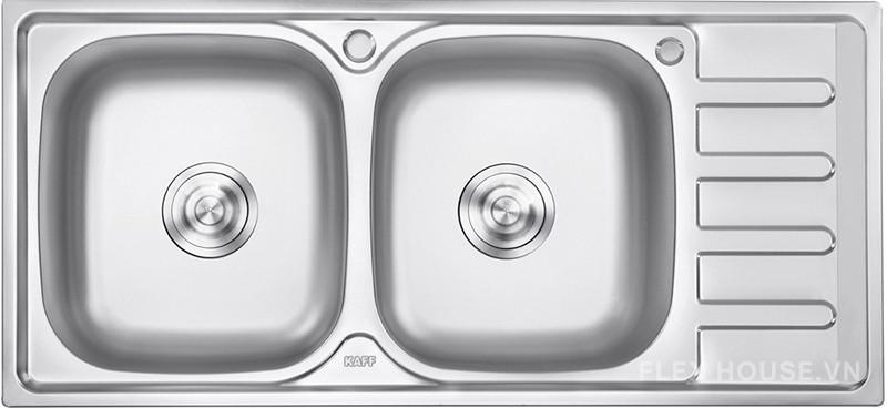 Chậu rửa chén inox 2 hố cân KAFF KF-P10046 7
