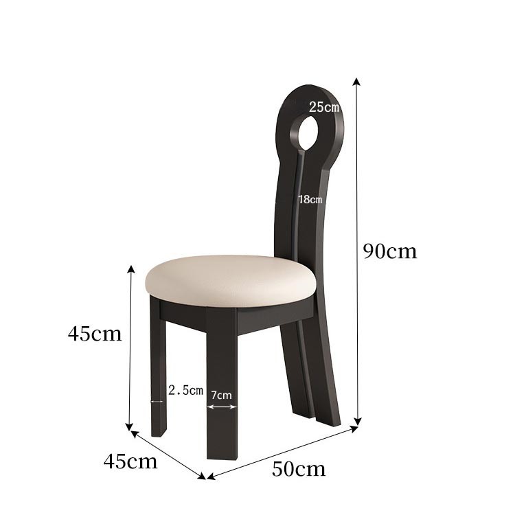 Ghế ăn bằng gỗ tự nhiên lưng tựa kiểu Pháp GH850B