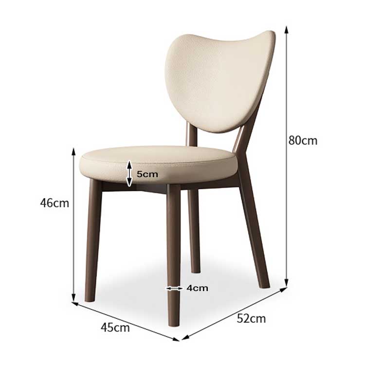 Ghế ăn gỗ nguyên khối bọc da cao cấp kiểu Âu GH8901 10
