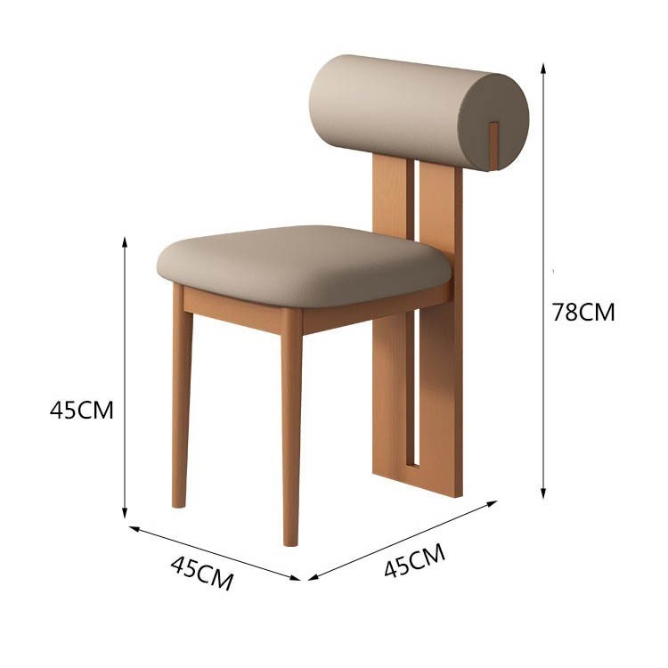Ghế ăn Hippo Chair đệm da khung gỗ cao cấp GH8431B