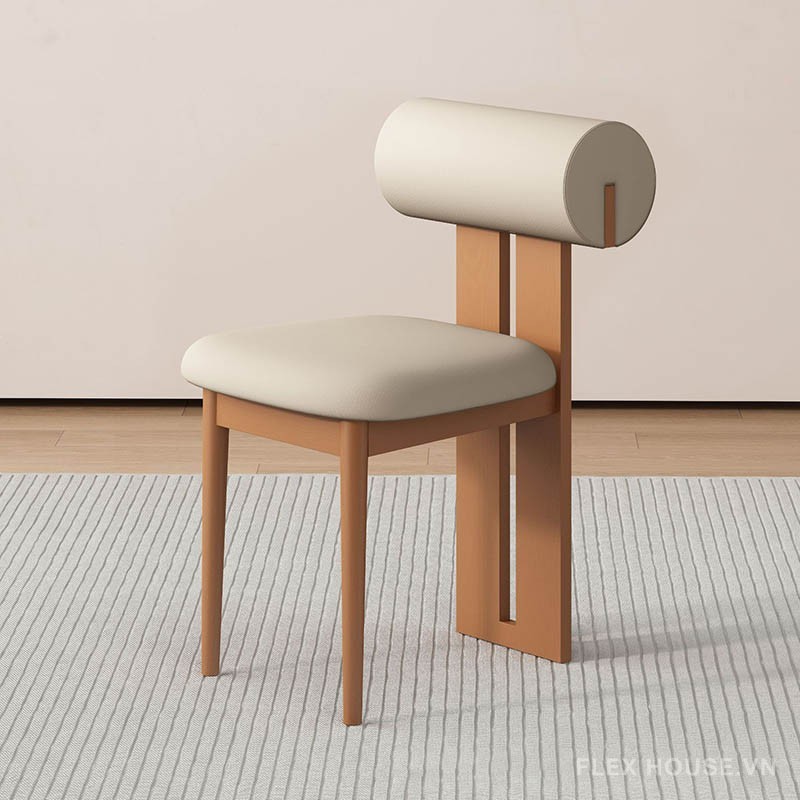 Ghế ăn Hippo Chair đệm da khung gỗ cao cấp GH8431B