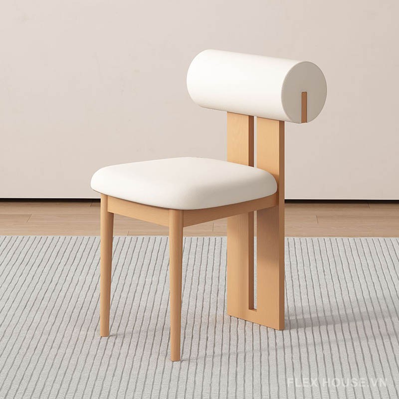 Ghế ăn Hippo Chair đệm da khung gỗ cao cấp GH8431B