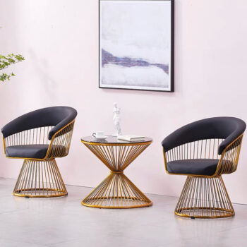 Ghế cafe bọc da sang trọng decor không gian BTH074