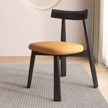 Ghế gỗ nguyên khối tối giản decor quán cafe GH8425A