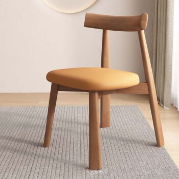 Ghế gỗ nguyên khối tối giản decor quán cafe GH8425B