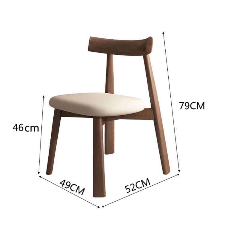 Ghế gỗ nguyên khối tối giản decor quán cafe GH8425B 9