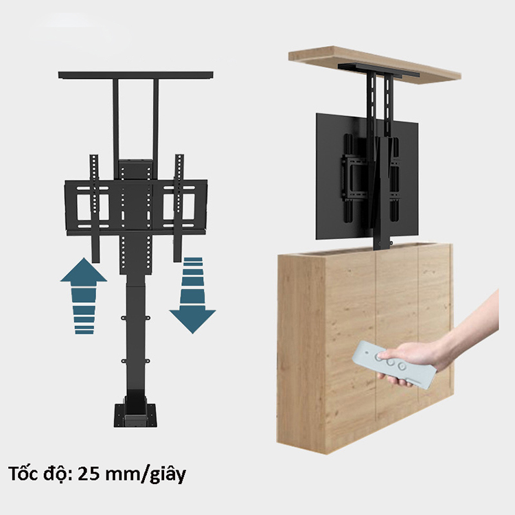 Giá đỡ màn hình TV nâng hạ âm tủ CTD890 5