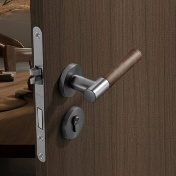 Khóa cửa hợp kim tay gỗ hiện đại XC277 (1)