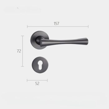 Khóa cửa phòng hợp kim kẽm hiện đại tinh tế XC46 (4)