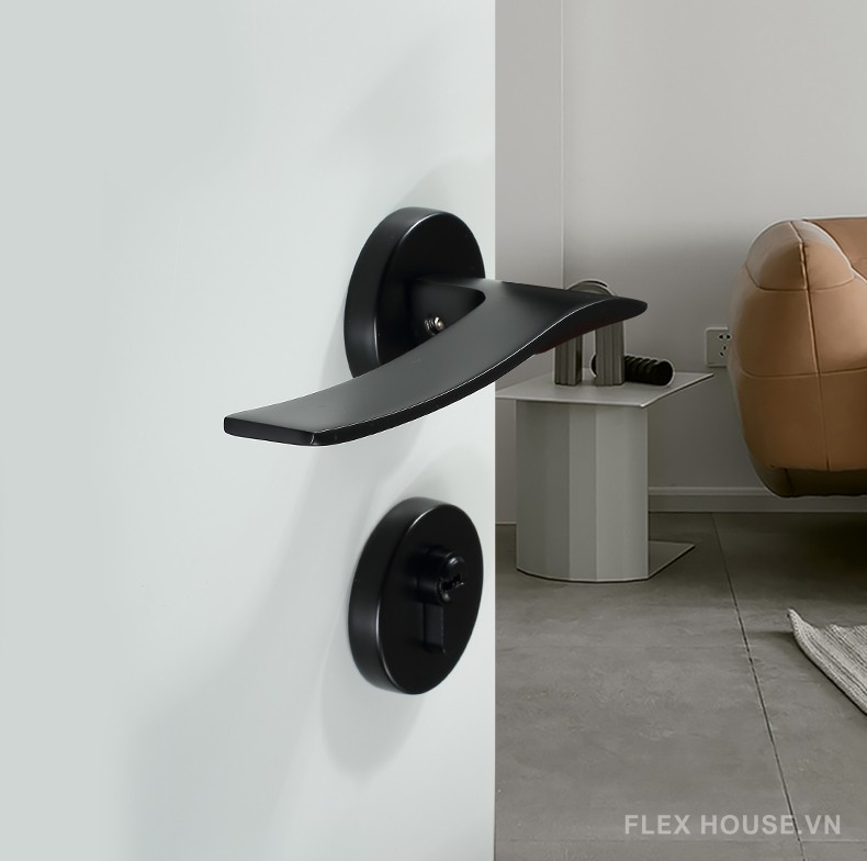 Khóa cửa phòng tay gạt hiện đại hợp kim kẽm JZ116 9