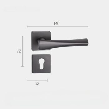 Khóa cửa tay gạt hợp kim kẽm bền, bảo mật tốt XC43 (6)
