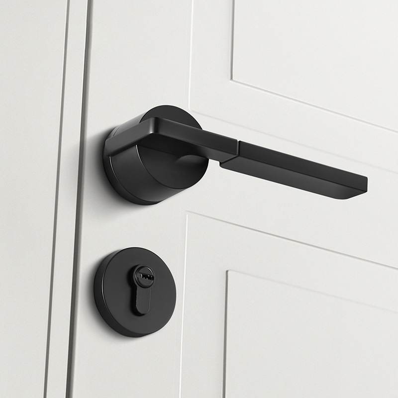 Khóa cửa tay gạt từ tính im lặng kiểu Nordic XC47 10
