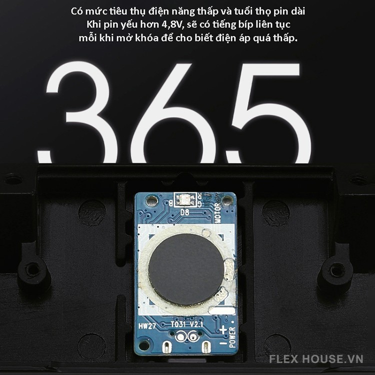 Khóa hộc tủ ngăn kéo vân tay thông minh XC23 13