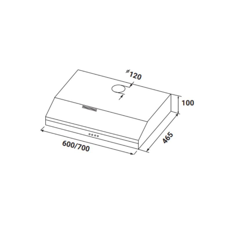 Máy hút mùi cao cấp KAFF KF-SL60KB 1