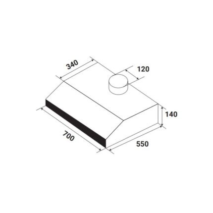 Máy hút mùi cổ điển KAFF KF-70I