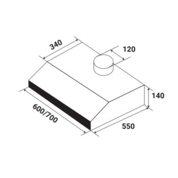 Máy hút mùi cổ điển chính hãng KAFF KF-638I