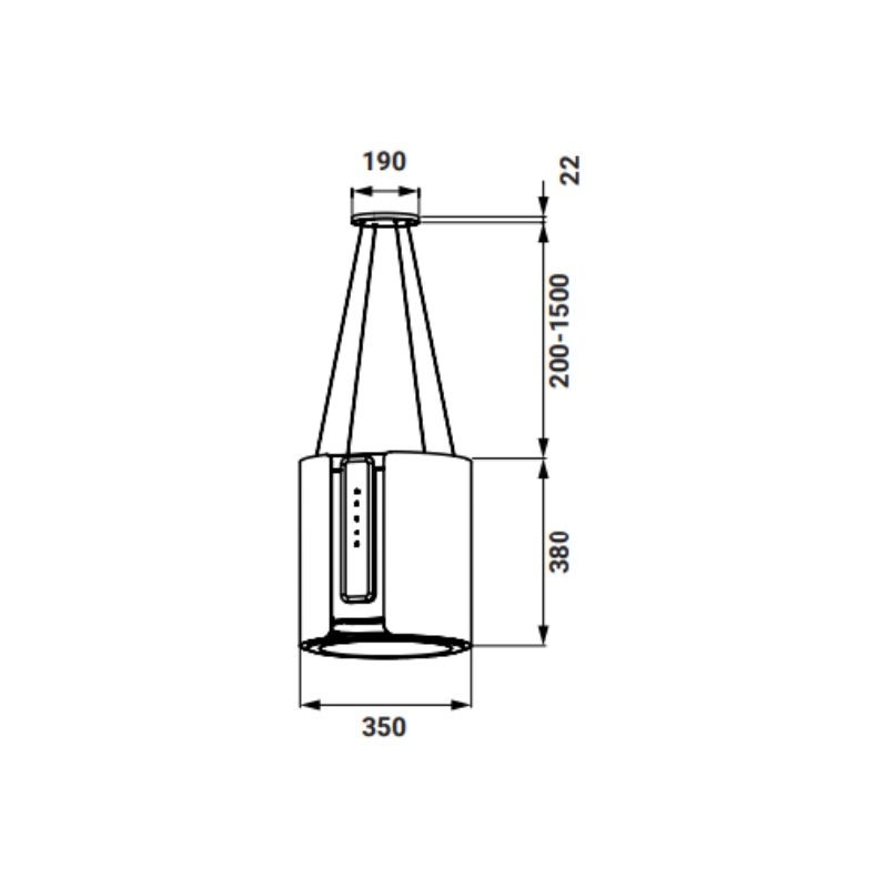 Máy hút mùi độc lập KAFF KF-IS0935YL (1)