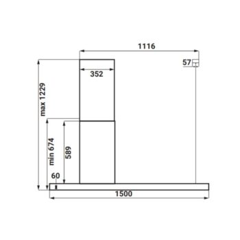 Máy hút mùi độc lập KAFF KF-IS1500S LUX (2)