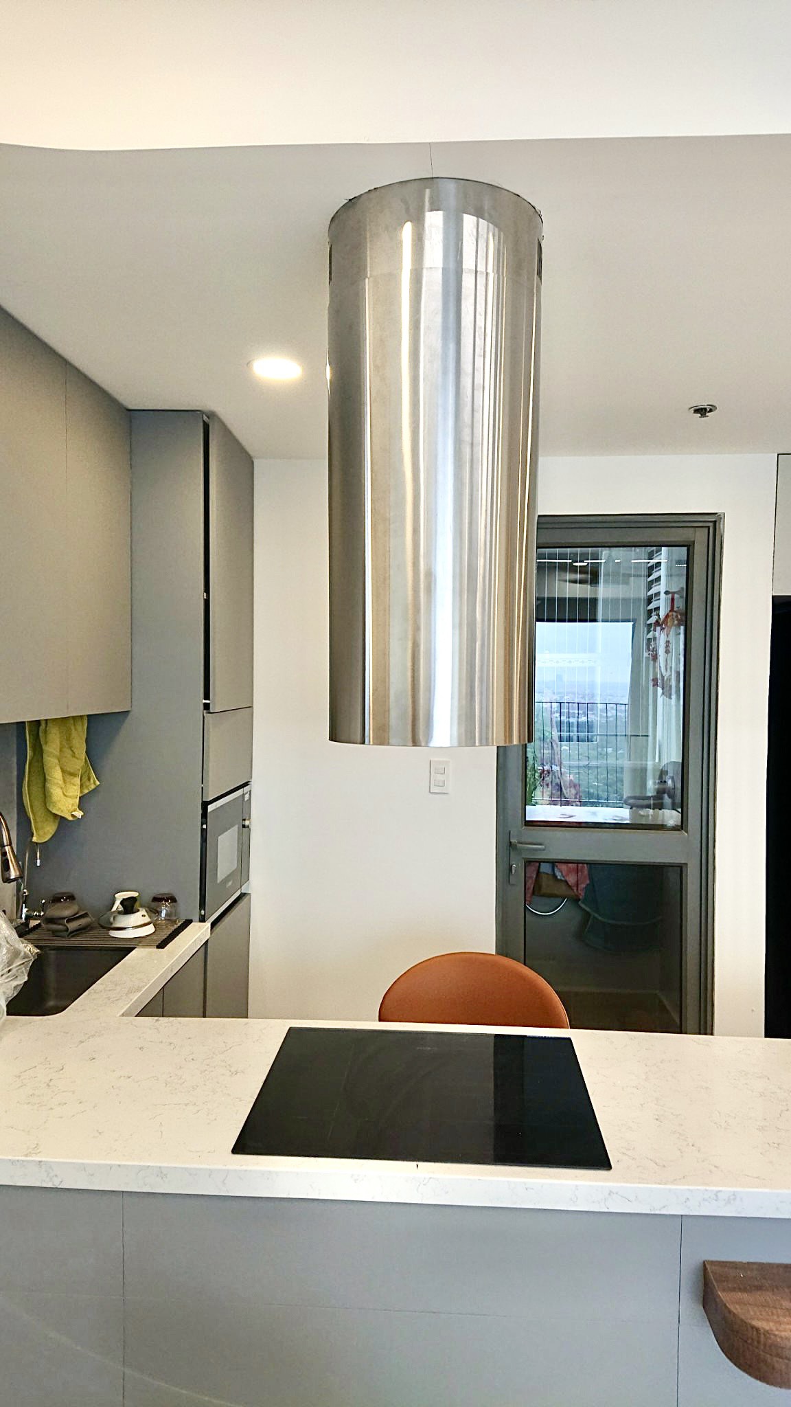 Máy hút mùi độc lập hình trụ tròn KAFF KF-IS380CRS