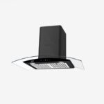 Máy hút mùi kính cong màu đen sang trọng KAFF KF-GB207TB