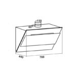Máy hút mùi kính phẳng dạng TV KAFF KF-70LH (2)