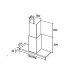 Máy hút mùi kính toa chính hãng KAFF KF-771 (1)