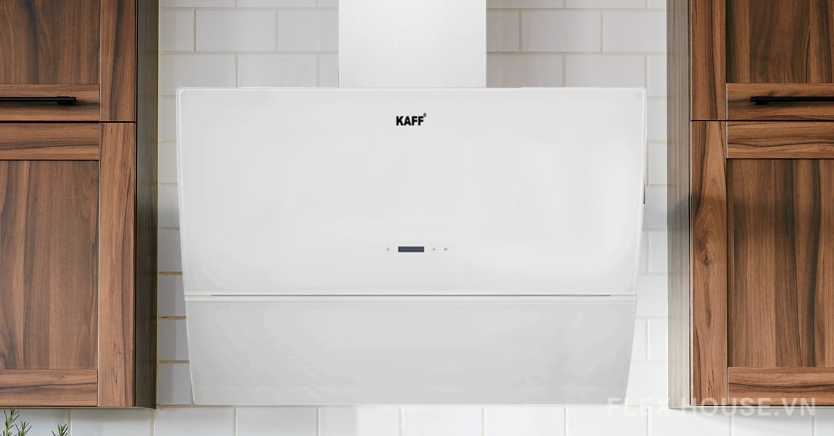 Máy hút mùi tự động kính vút cong dạng TV KAFF KF-LUX-AT70H-WH