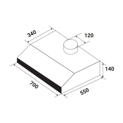 Máy hút mùi vân gỗ cổ điển KAFF KF-700W (1)