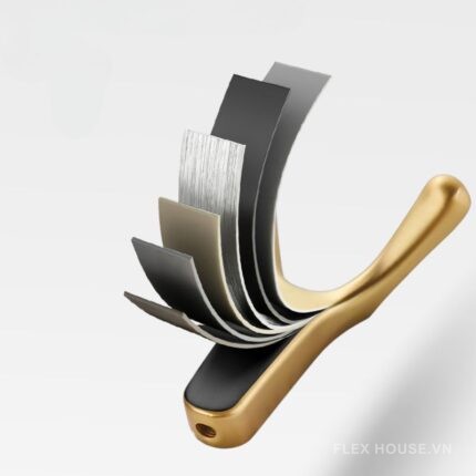 Móc treo quần áo hợp kim kẽm hình sừng bò kiểu Âu HOOK131 chính hãng