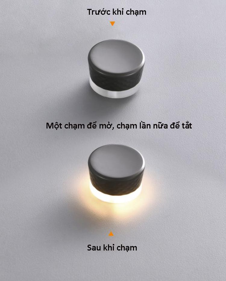 Núm tay nắm tủ hiện đại cảm ứng phát sáng A05351 7