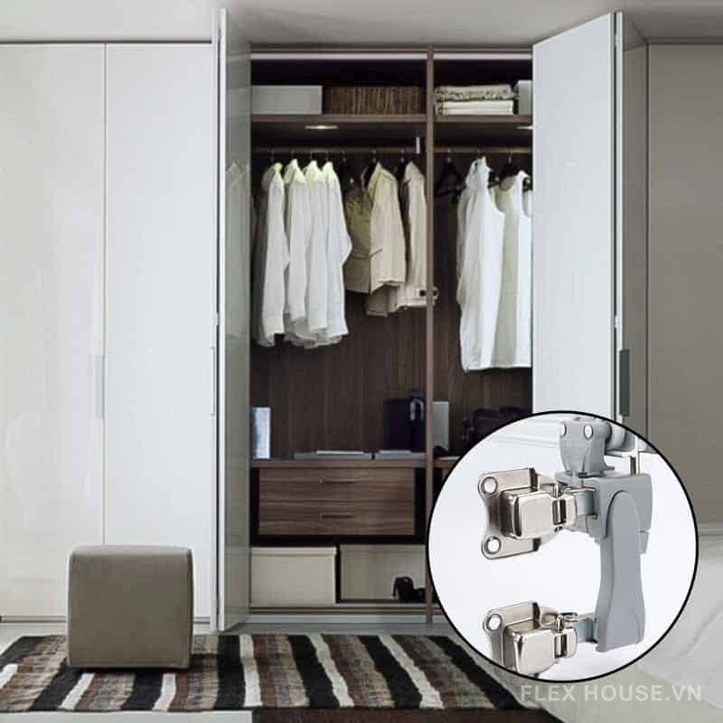 Ray trượt cửa lùa xếp 4 cánh
