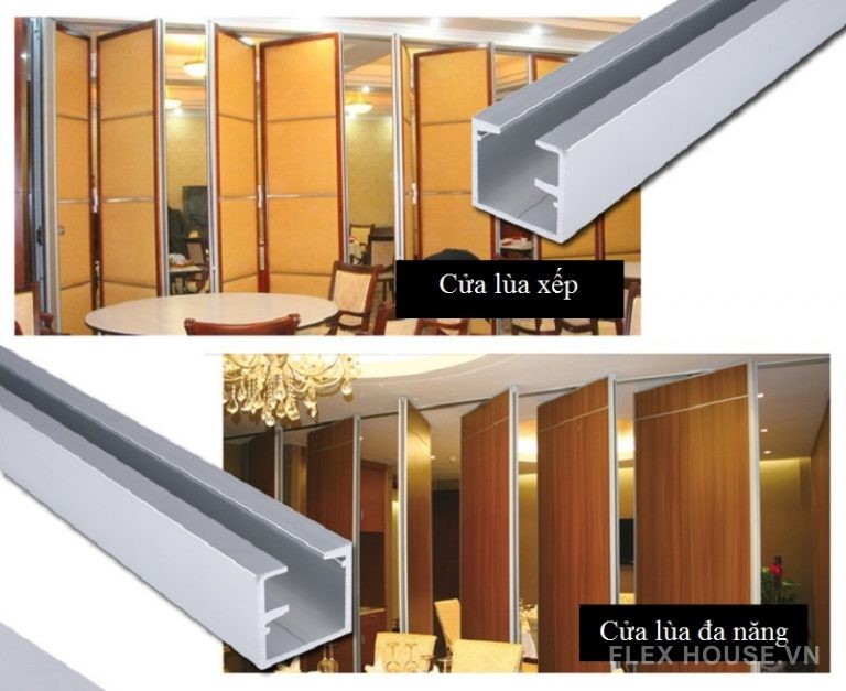 Ray trượt cửa lùa xếp là gì