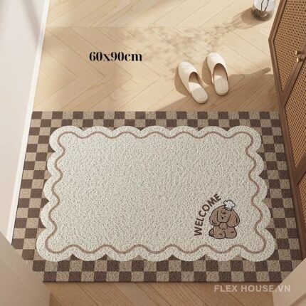 Thảm chùi chân hình Cozy Pup kiểu dáng vintage TJT3392