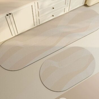 Thảm trải sàn chống trượt kiểu oval độc đáo CZ8476-04