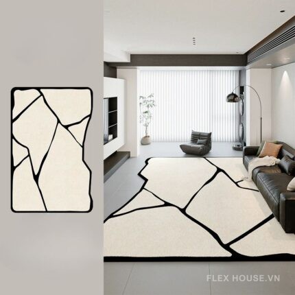 Thảm trải sàn phòng khách chống thấm phong cách ý TJT8578-03