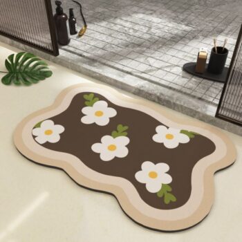 Thảm trải sàn tắm chống trượt đơn giản hiện đại TJT6753-03