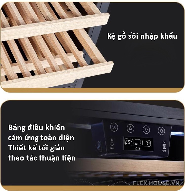 Tủ bảo quản rượu vang âm tủ 46 chai PRO130AWJ 20