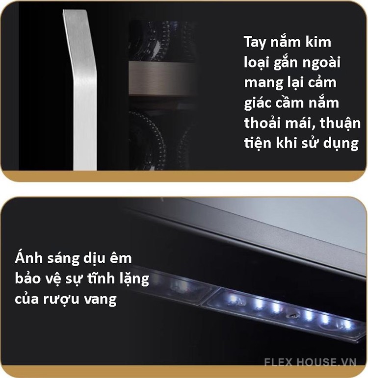 Tủ bảo quản rượu vang âm tủ 46 chai PRO130AWJ 21