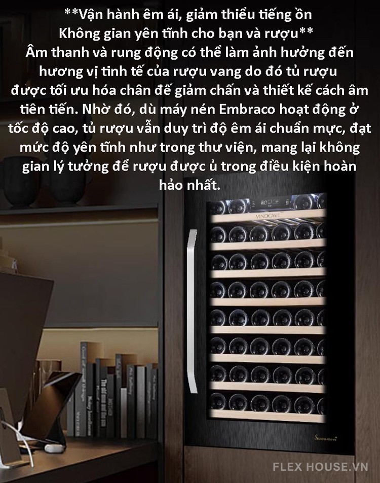 Tủ bảo quản rượu vang âm tủ 46 chai PRO130AWJ 19