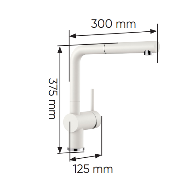 Vòi rửa đá cao cấp KAFF nóng lạnh KF-L4 4