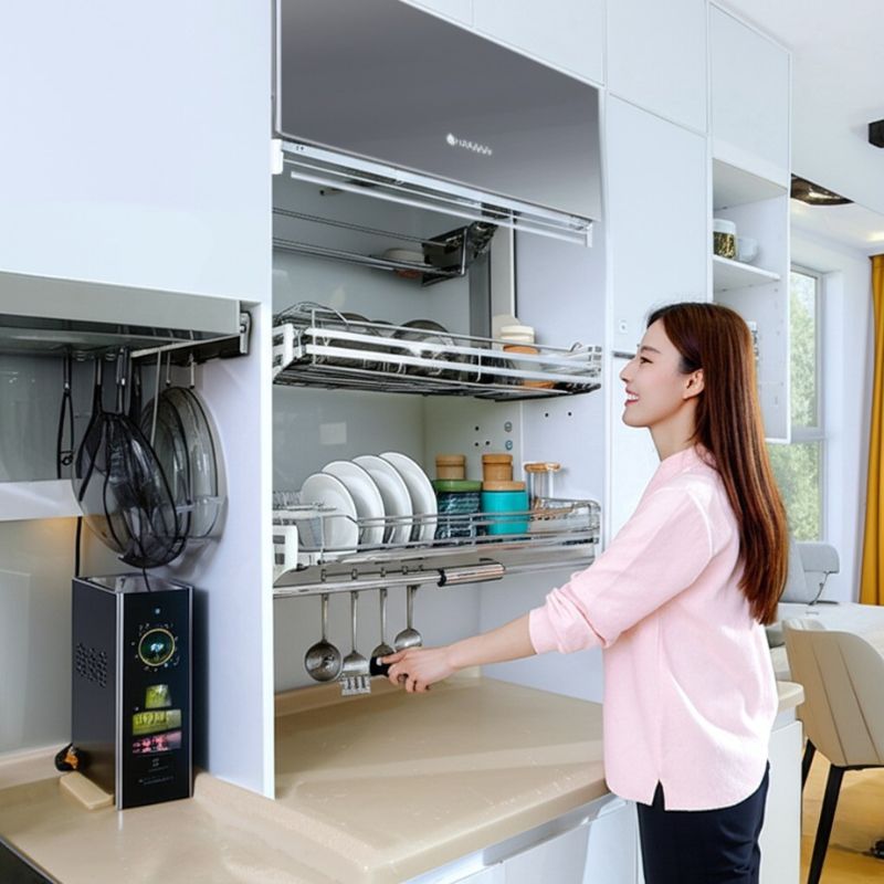 Hướng Dẫn Mua Kệ Nâng Hạ Chén Bát Chuẩn Từng Centimet Cho Tủ 14 Mua kệ nâng hạ chén bát chuẩn từng centimet