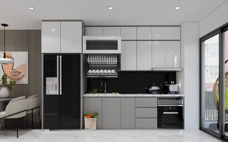 Phụ kiện nâng hạ tủ bếp chính hãng