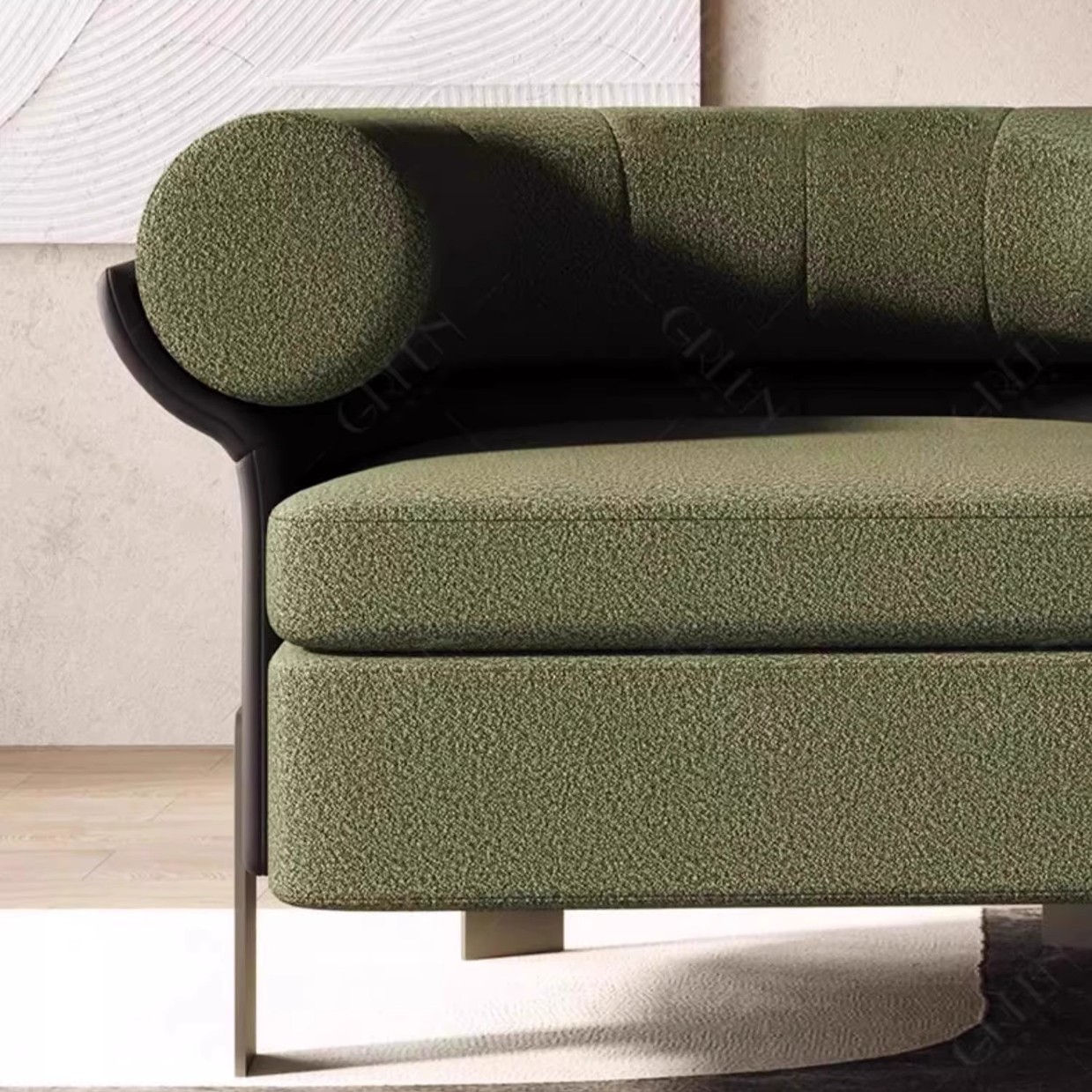 Armchair Mattia vải len cừu phong cách Wabi-Sabi SAB913 12