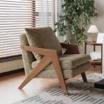 Armchair Richard gỗ sồi đỏ SAB119