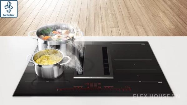 Bếp từ 4 vùng nấu kết hợp hút mùi Bosch HMH.PXX875D67E 13