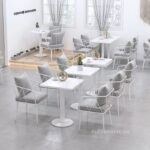 Bộ bàn ghế nội thất quán Cafe đơn giản hiện đại FAD658