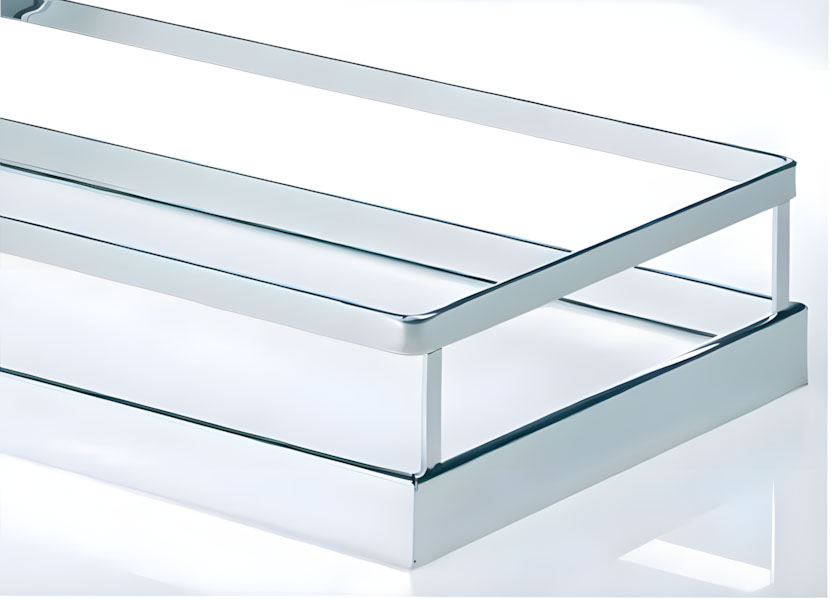 Khay đựng thực phẩm bộ rổ lưới tủ bếp trái 261x599mm KESSEBOHMER 545.59.4 2