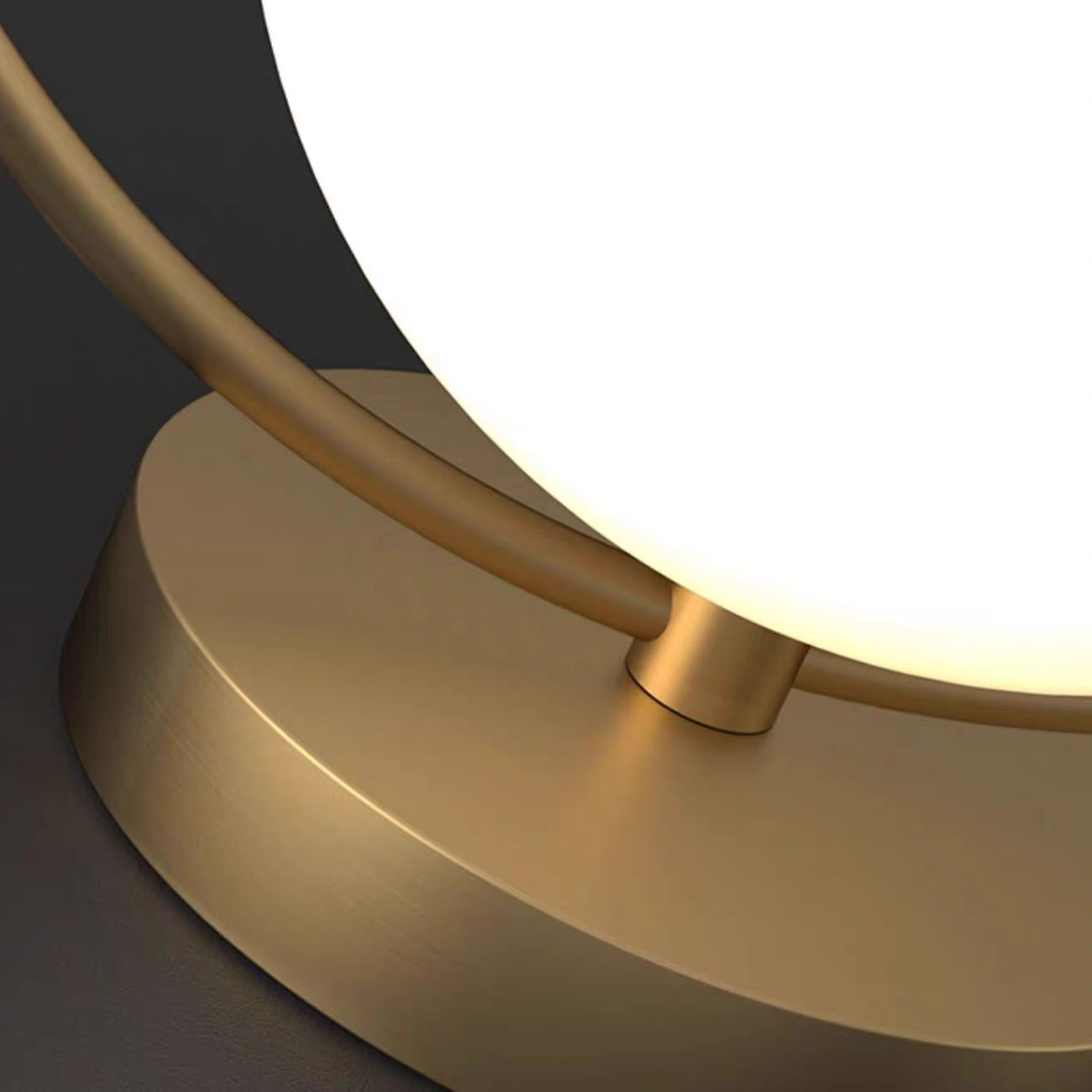 Đèn LED khung đồng kiểu trăng tròn độc đáo ZHM627 18