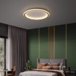 Đèn Oval viền vàng ốp trần siêu mỏng ZHM870 - bìa