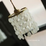 Đèn thả trần pha lê bằng đồng phong cách Nhật Bản cổ điển DG219